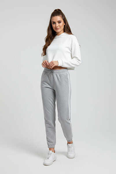 oshebu بنطلون رياضي نسائي بخصر مطاطي وأربطة وجيوب عادية