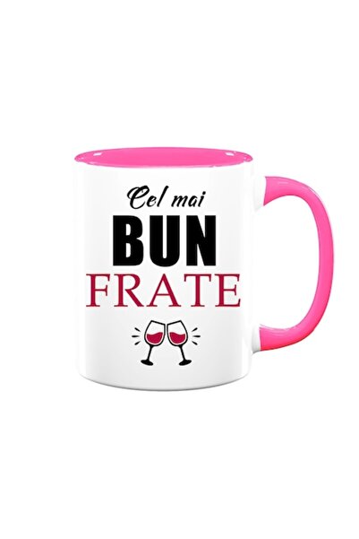 OEM Cană personalizată pentru frate cu mesajul „Cel mai bun frate”, interior ...