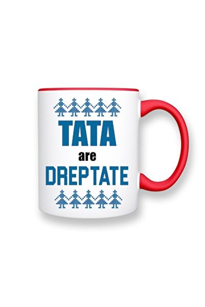 OEM Cană personalizată cu mesajul „Tata are dreptate”, Betaprint, motive trad...