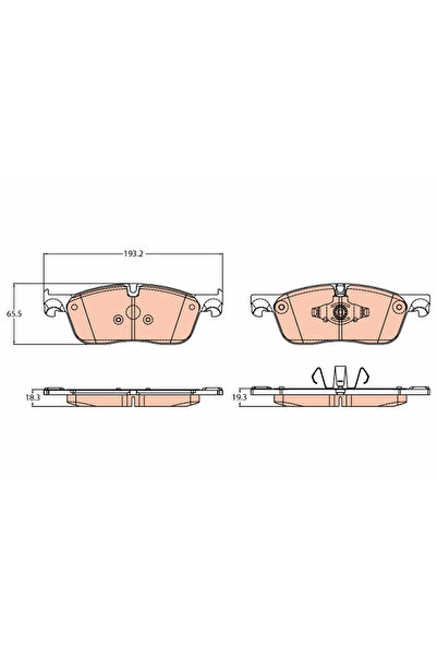 TRW Set Placute Frana Frana Disc Land Rover Discovery