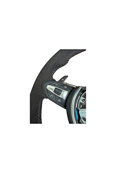 Lumi LUXURY Volan sport piele imitatie alcantara compatibil cu BMW Seria 5 F10 F11 F07 6 F06 F12 F13 Seria 7 F01