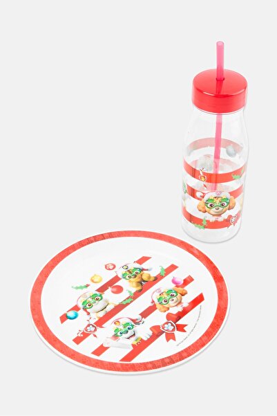 PAW PATROL Santa cookie Plate And Milk Bottle Set, Multicolor