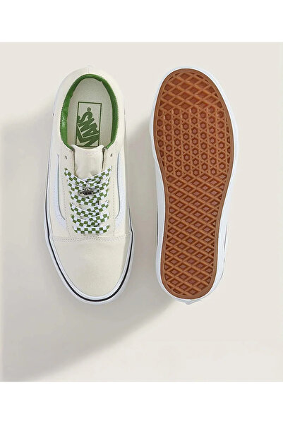 Vans Old Skool Kadın Yeşil/Beyaz Spor Ayakkabı