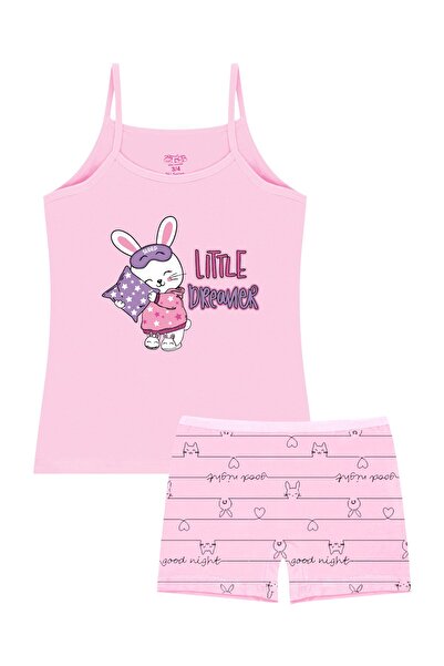 Öts Κοριτσίστικο εσώρουχο ελαστικό ύφασμα Pink Cat (96% βαμβάκι - 4% ελαστάνη)