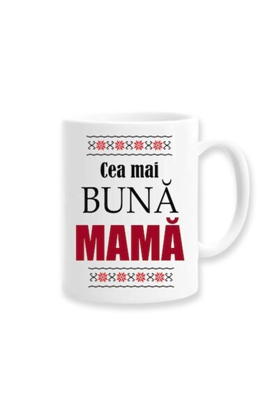 OEM Cană personalizată pentru mamă cu mesajul: „Cea mai bună mamă”, motive tr...