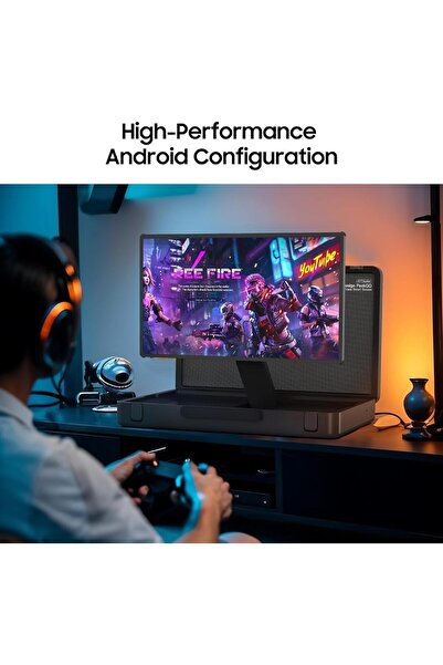 Fipka apolosign packgo 27-Inch Portable Entertainment System, Compact Suitcase Design Smart TV, Andr