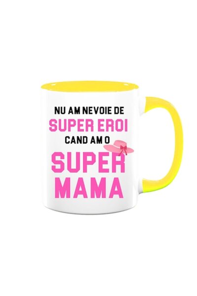 OEM Personalized mug with message: 'I don't need superheroes, when I have a super mom', Betaprint, Model