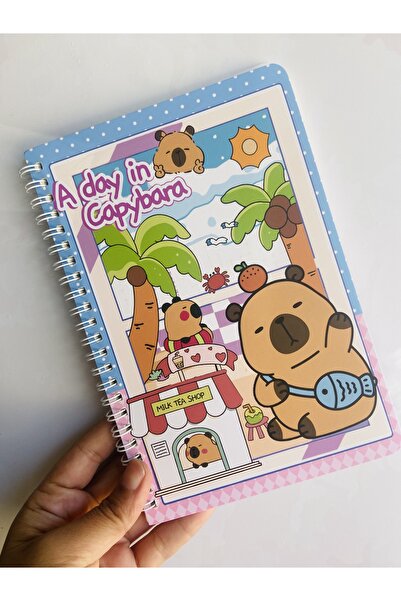 synshop دفتر كابيبارا كابيبارا مع خطوط حلزونية