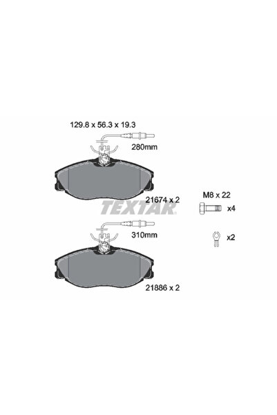 TEXTAR Set Placute Frana Frana Disc Citroen Xsara/Zx Peugeot 406/607