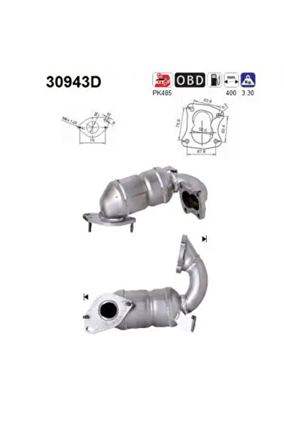 As Catalizator Renault Clio 2/Kangoo/Megane 2