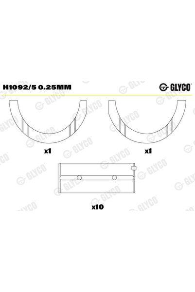 GLYCO Cuzineti Arbore Cotit Abarth 500 / 595 / 695/500C / 595C / 695C/Punto A...