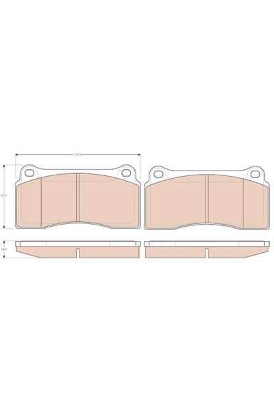 TRW Set Placute Frana Frana Disc Daimler Daimler Xj Fpv Falcon Limuzina/Falco...