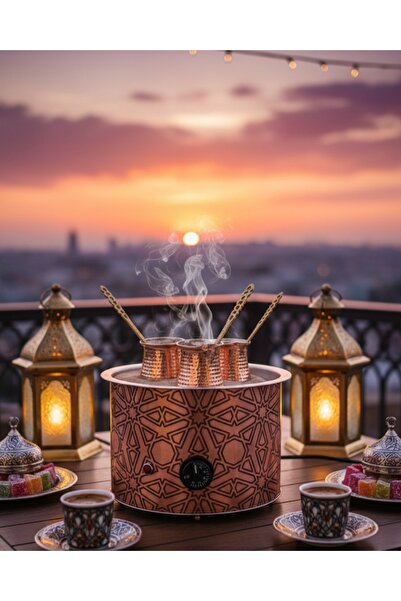 AiroBazar Kumda Coffee Machine-Kumda Turkish Coffee Machine-Copper Coffee Machine- 27*27*20