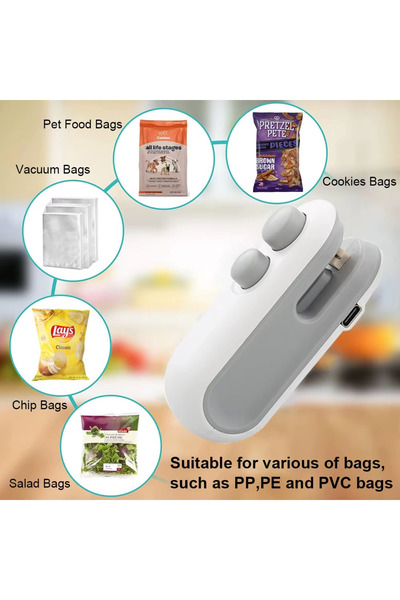 Generic 2*1 heat bag cutting and sealing machine