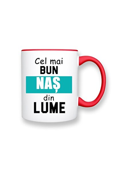 OEM Cană personalizată pentru Naș cu mesajul: „Cel mai bun naș din lume”, Mod...