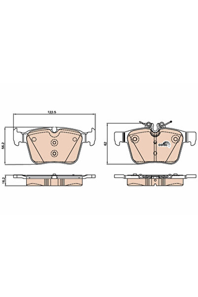 TRW Set Placute Frana Frana Disc Mercedes-Benz C-Class Mercedes-Benz (Bbdc) C...