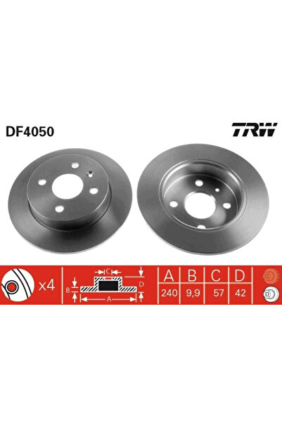 TRW Set Discuri Frana Opel Astra G/Astra H/Meriva A Microbus Vauxhall Astra M...