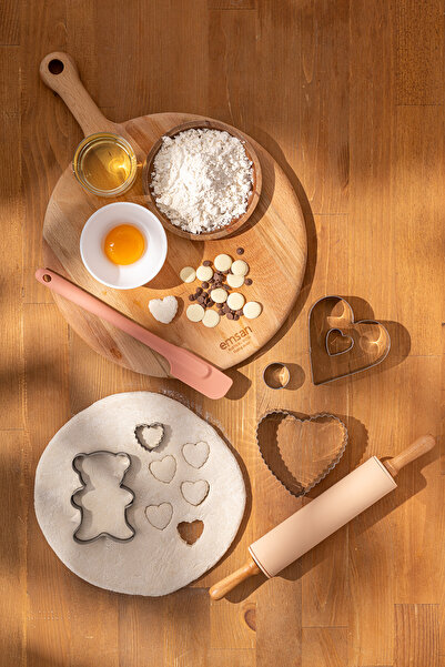 Emsan Rustic Cookie Mold Set 8 Pieces