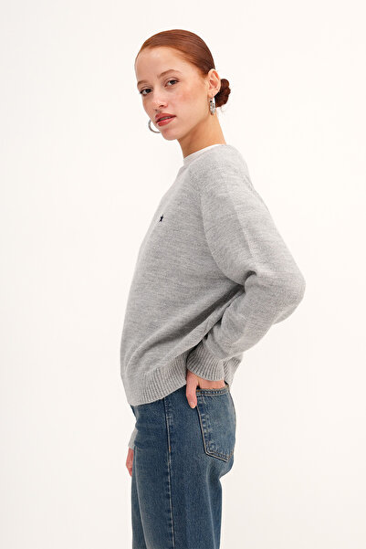 Addax Yıldız Nakışlı Triko Kazak K3418-D4