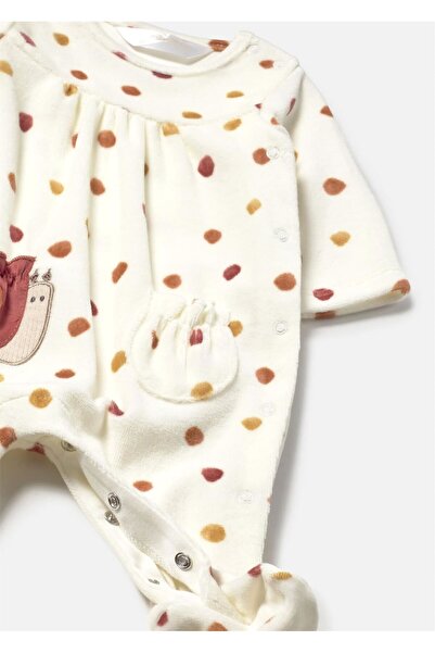 MAYORAL Baby Girl 2-Piece Booties Romper Set Cinnamon 2706