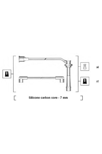 MAGNETI MARELLI Set Cablaj Aprinder Suzuki Baleno
