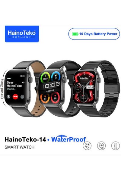 haino teko germany Haino Teko-14 Smart Watch, Water Resistant, AMOLED Display...