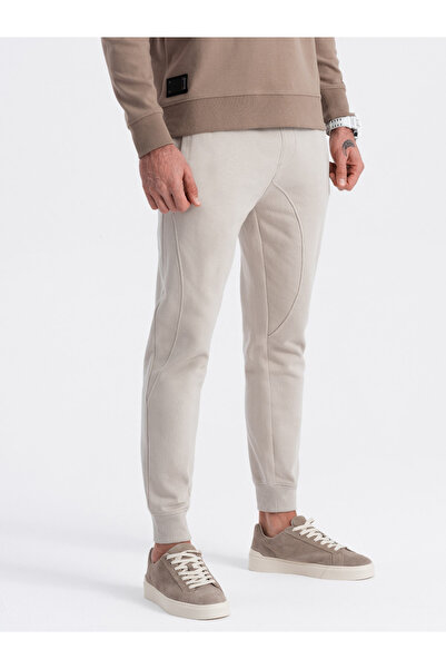 OMBRE Herren Jogger Sweatpants - Hellbeige V1