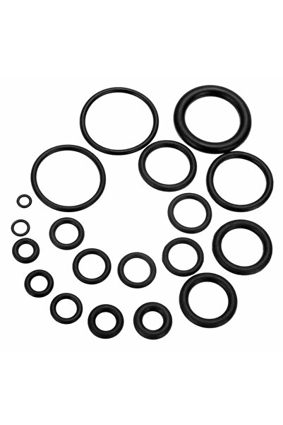 Aptel Set of 225 O-rings, rubber, 18 sizes, black