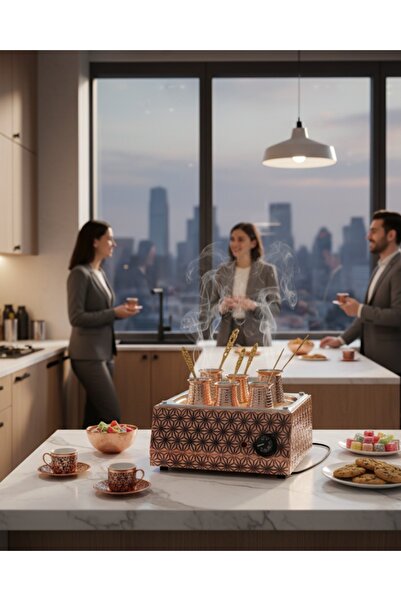 AiroBazar Traditional Turkish Sand Coffee Machine - Home Type Sand Coffee Machine - Copper Sand Coffee Machine