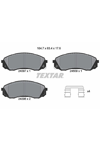 Krieger Set Placute Frana Frana Disc Dodge H100 Bus/H100 Caroserie Hyundai H-...