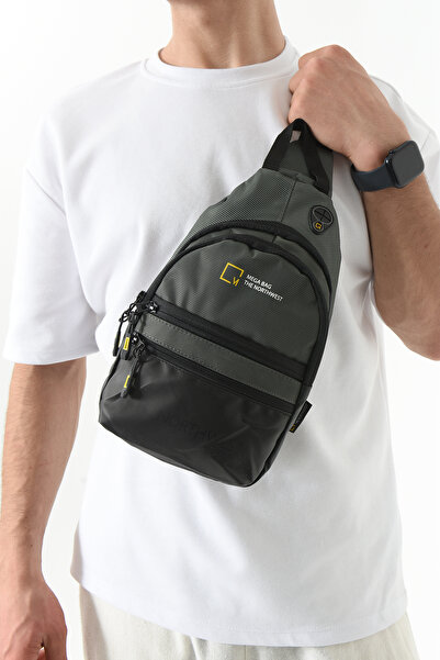 MEGA THE NORTHWEST Outdoor Series Impermeable Water-Repellent Fabric Crossbody Bag