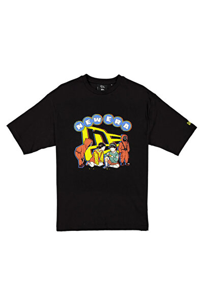 NEW ERA X Netflix Squid Game Oversized Men's Black T-Shirt - 60767034