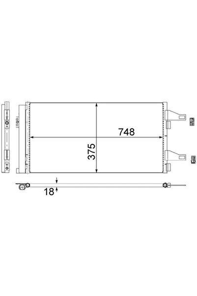 MAHLE Condensator Climatizare Citroen Jumper 2 Bus/Jumper 2 Caroserie/Jumper ...