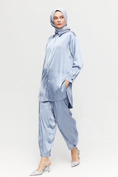 Setrms Saten Şalvarlı İkili Takım