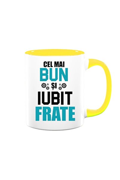 OEM Cană personalizată pentru frate cu mesajul: „Cel mai bun și mai iubit fra...