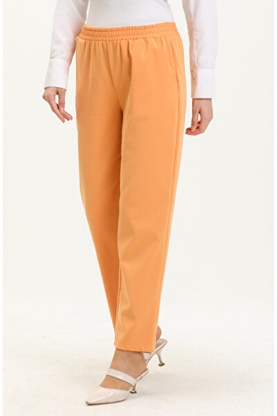 sefamerve Cepli Düz Paça Pantolon 1005-01 Oranj