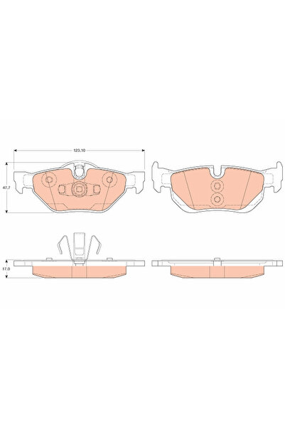 TRW Set Placute Frana Frana Disc Bmw 1/3 Bmw (Brilliance) 3 Series