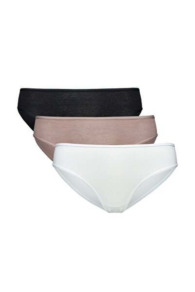 ESOTIQ Set chiloți pentru femei, pachet de 3, chiloți clasici din bumbac și e...