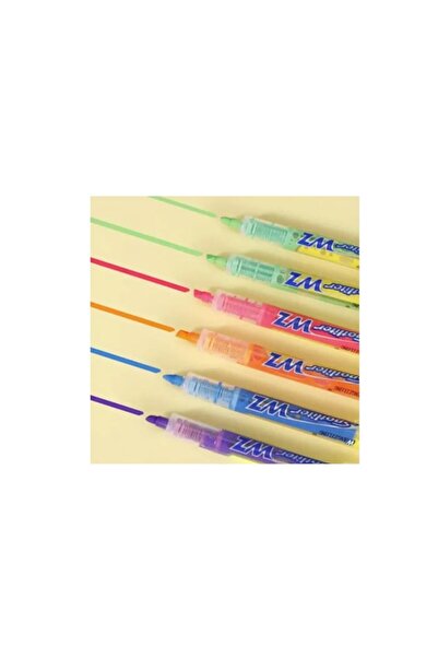 OEM Liquid Highlighter Marker, 12 pcs / set, 2 tips, Yellow, Red, Pink, Green, Blue