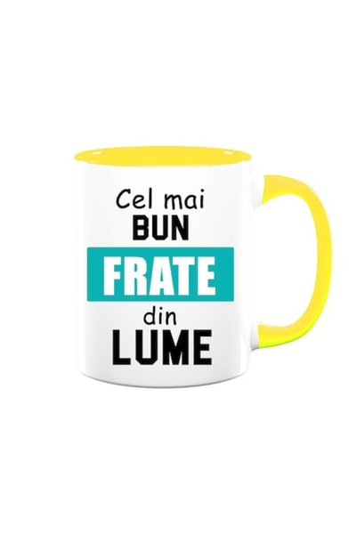 OEM Cană personalizată pentru frate cu mesajul: „Cel mai bun frate din lume”,...