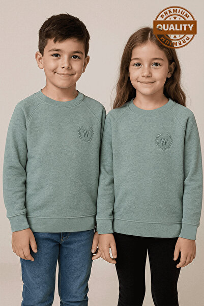 WORRN Băieți Fete Copii mâneci raglan Calitate premium 5 - 12 ani Swea tricou...