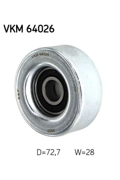 SKF Водач/задвижваща ролка на скоростния ремък за Mazda 2/3