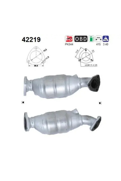 As Catalizator Audi A4 B5/A4 B6/A4 B7 Skoda Superb 1