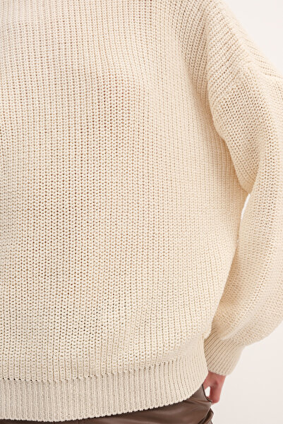 Addax Lastik Örgülü Triko Kazak K3456