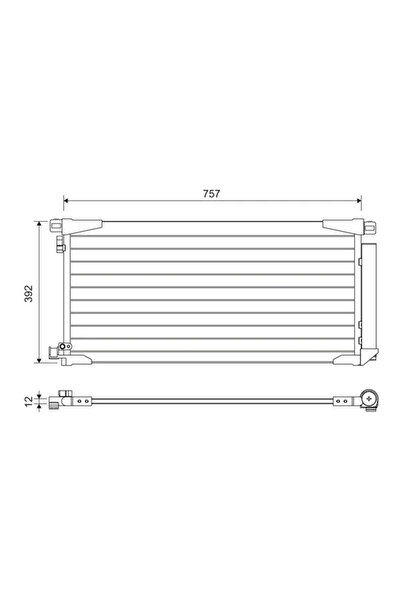 VALEO Condensator Climatizare Toyota Auris