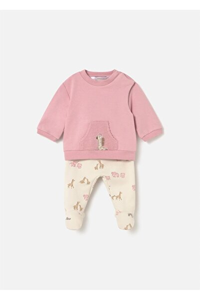 MAYORAL Baby Girl Sweat Leggings Set Pink 2557