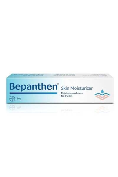 Bepanthen كريم مرطب للبشرة، مرطب للبشرة الجافة والتالفة مع النياسيناميد والبر...