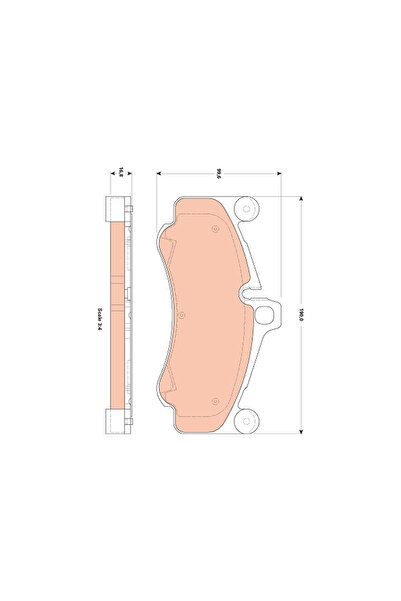 TRW Set Placute Frana Frana Disc Porsche 911