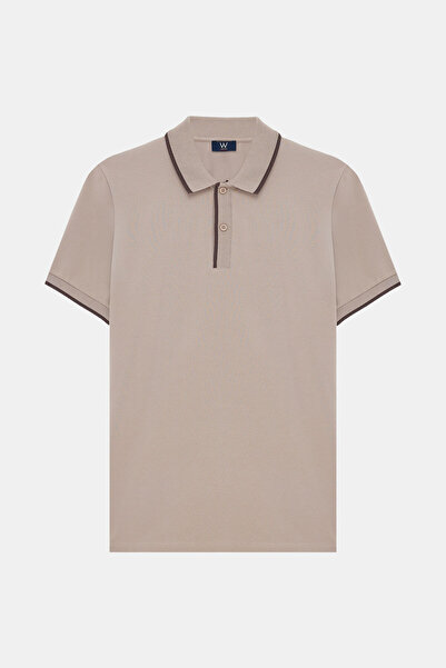 W Collection Mink Polo Neck T-Shirt