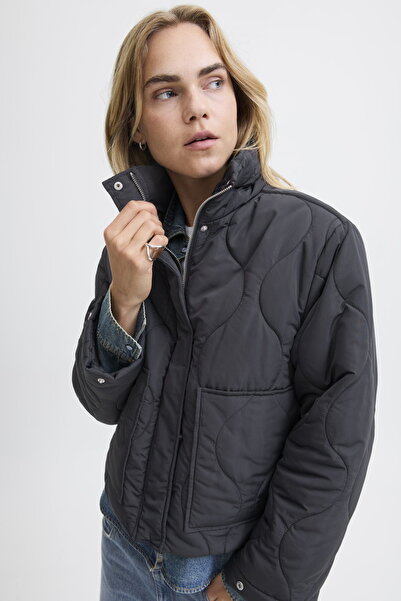 Jack & Jones Women's Stand Collar Quilted Jacket - Serena